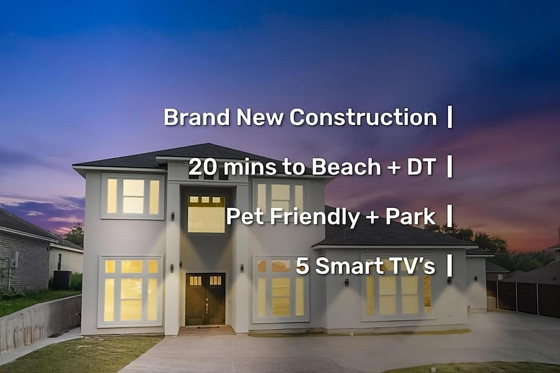 Newly Built Stylish Retreat With Designer Kitchen - Near Park & Beach Corpus Christi Exteriör bild